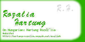 rozalia hartung business card